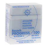 Bausch Progress 100 Articulating Paper Strips Blue 300/Bx